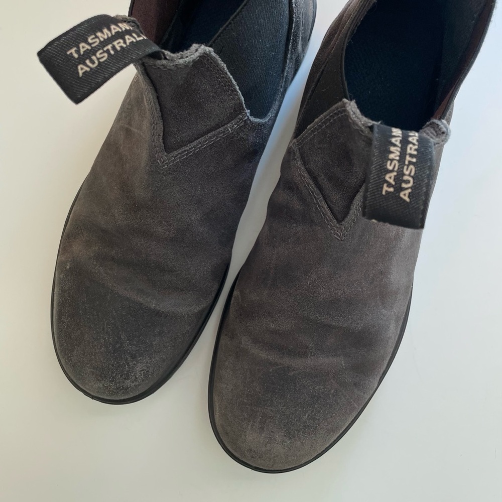 Blundstone #1910 Suede Original Chelsea Boots Steel Grey - Picture 3 of 4